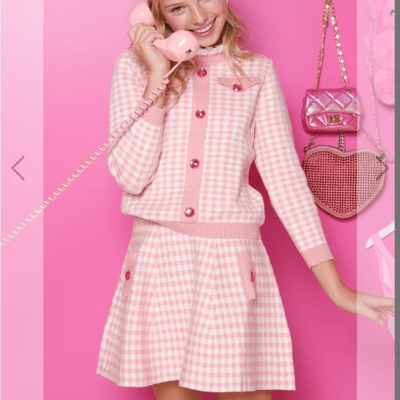 Lola and the Boys Gingham Gem Sweater Set size 8 - Picture 1 of 13